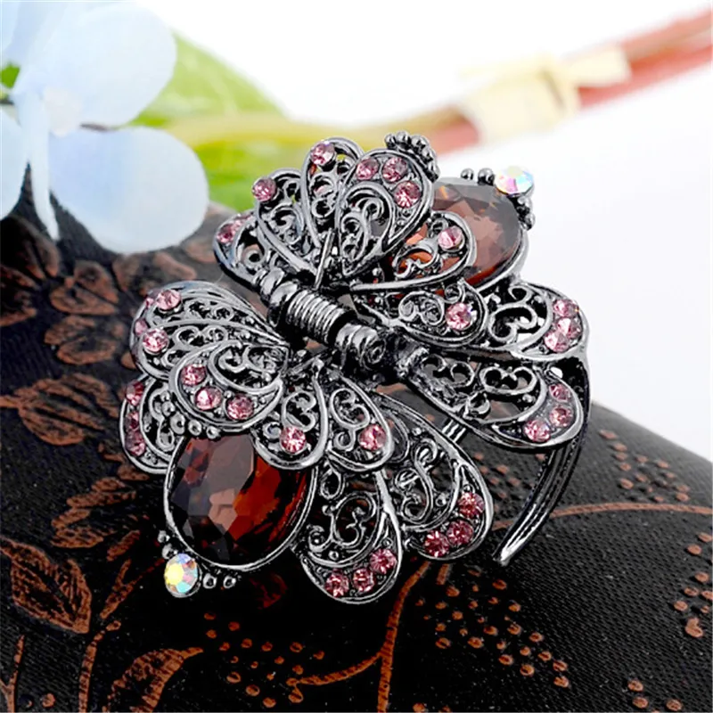 Высококачественные металлические заколки-крабы WWLB в стиле ретро женские заколки