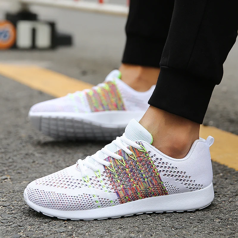 2018 New Men Fall Fly Net Surface Shoes Korean Version of Trend Men's Lightweight Breathable Sneakers Outdoor Loafers 5 | Обувь