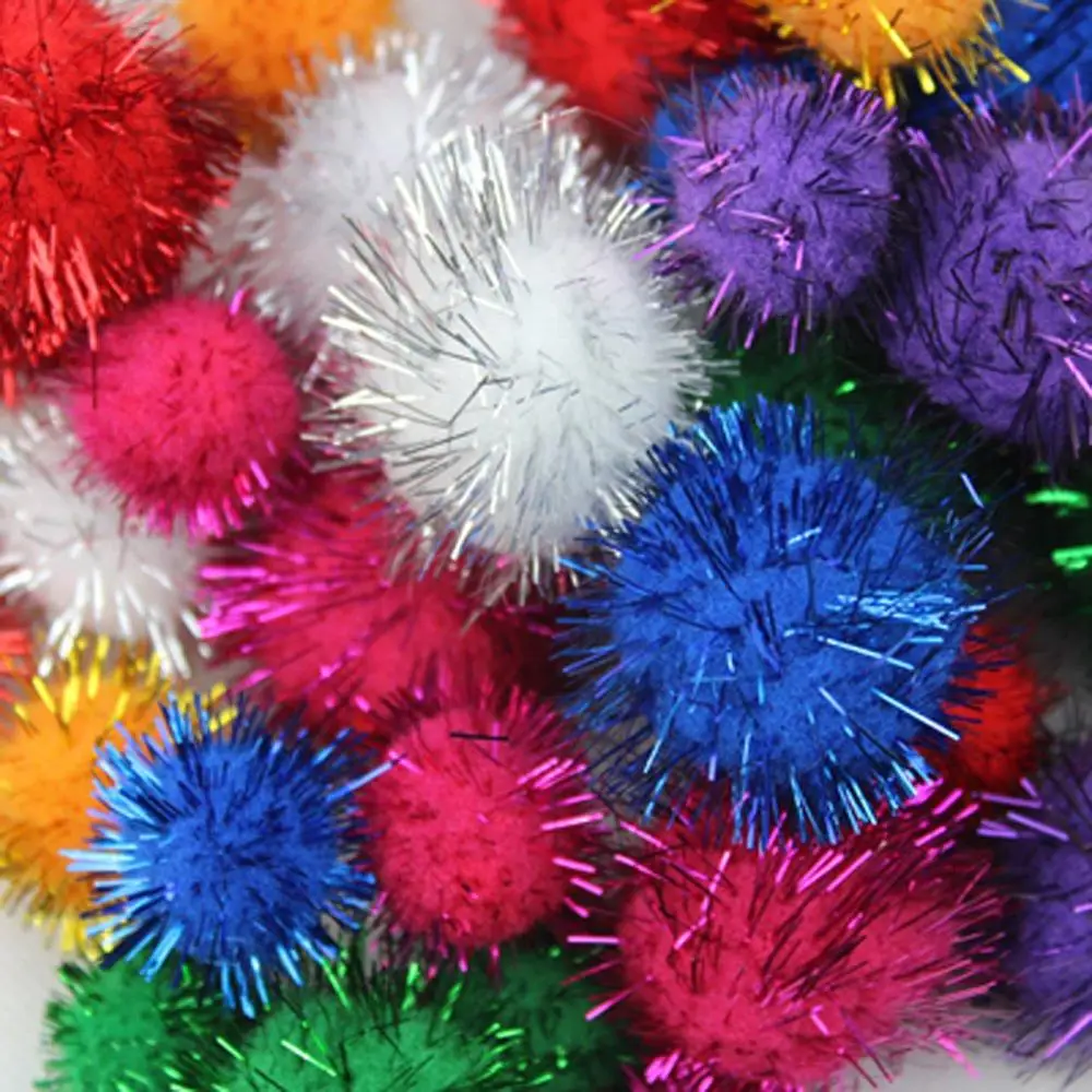 

30pcs/lot Assorted Color Sparkle Balls My Cat's All Time Favorite Toy
