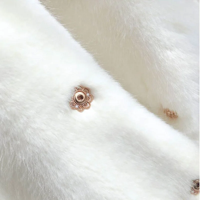 Зимнее женское пальто, новинка, 2XL, искусственный мех, норка, средней длины, женское, тонкое, однорядное, темное, с пряжкой, плюшевое, теплое, плотное, пальто, s98