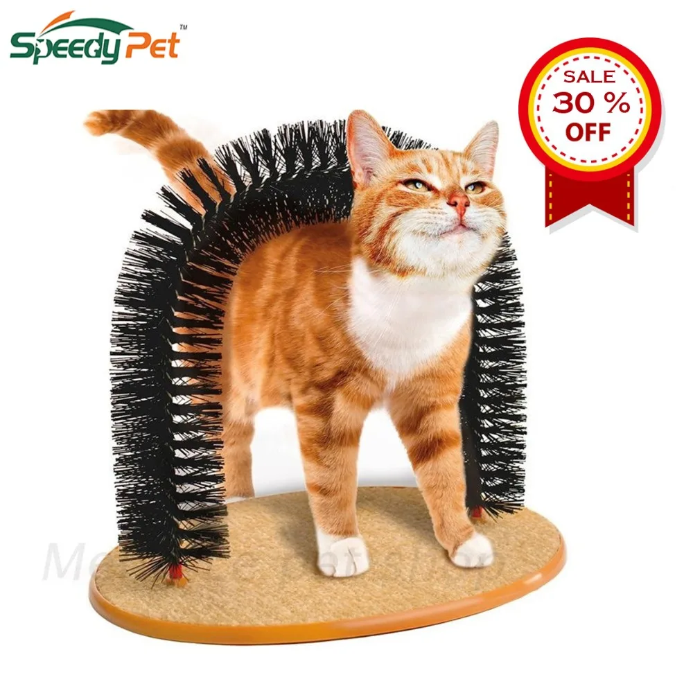 Массажная игрушка для кошек Arch Self Groomer и щенков груминга игрушечная щётка с