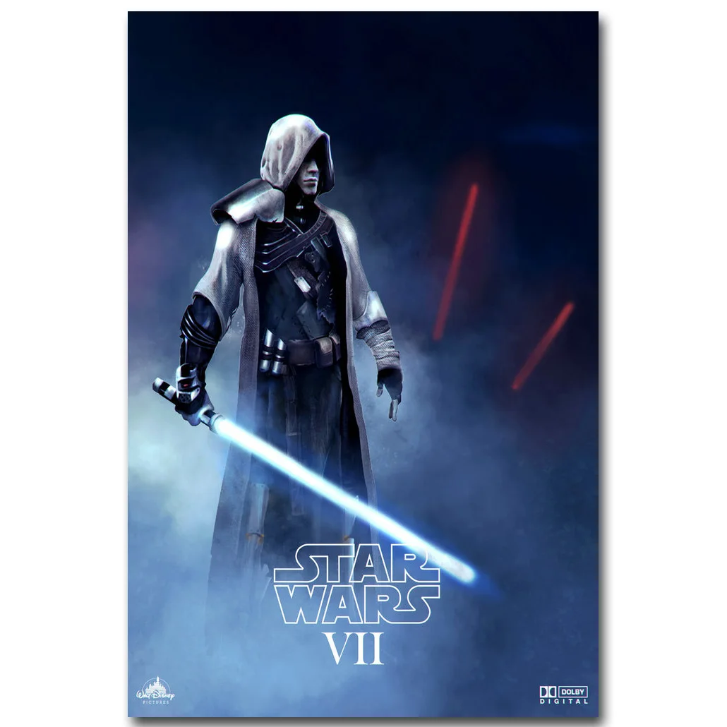 Дарт Вейдер Звездные войны 7 The Force Awakens художественный шелковый тканевый плакат с