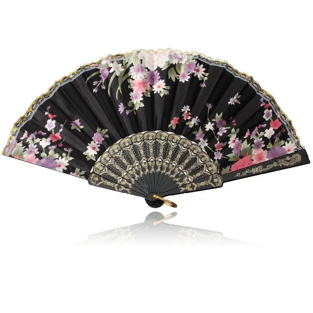 2018 новые китайские винтажные Необычные складные веерные ручные пластиковые