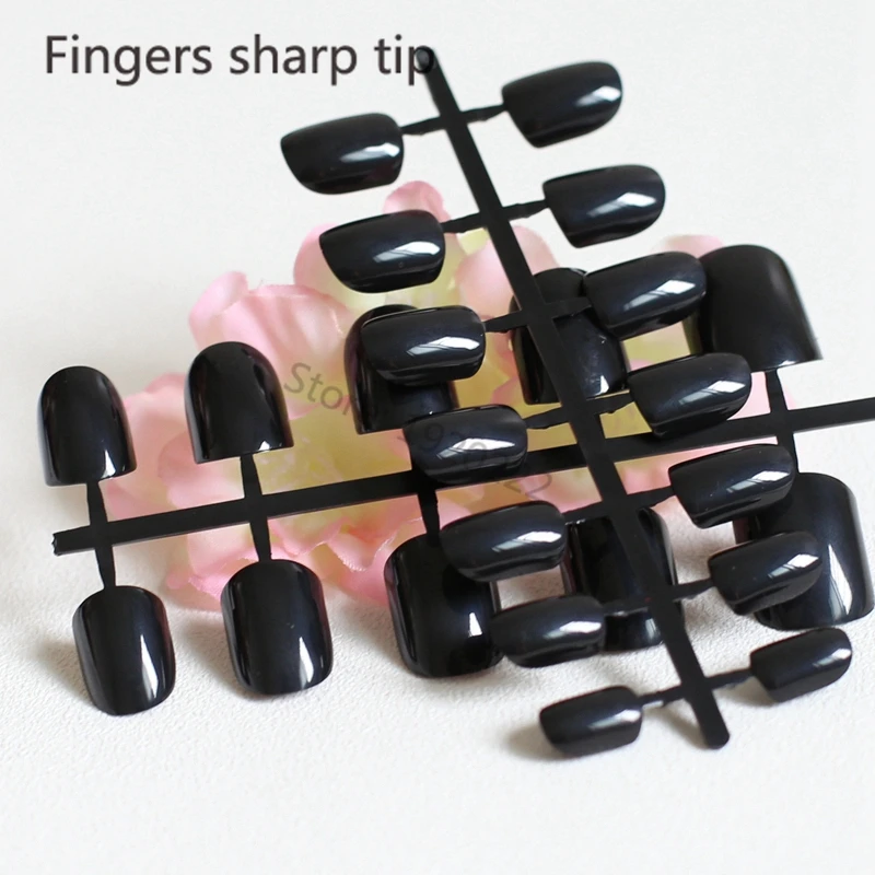 Модные красивые искусственные ногти ярких цветов короткий параграф 24 шт. чистый