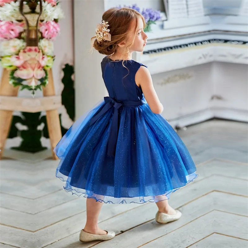 Flower Girl Dress Summer Tutu Wedding Birthday Party Kids Dresses For Girls Children's Clothing Teenage 8 10 12 Years Gown | Детская