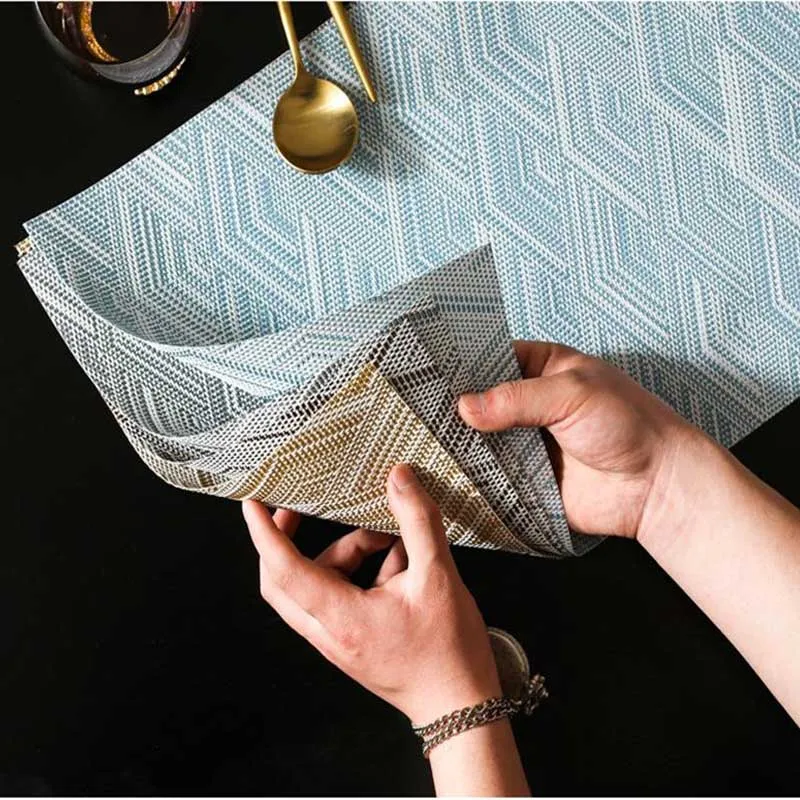 4 шт. модная циновка из ПВХ коврики под тарелки чаша подставка для стола салфетка