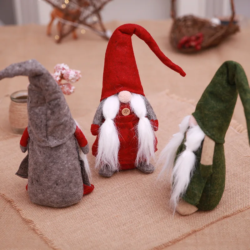 1pc Faceless Dolls Christmas DIY Ornaments Home Decoration Party Supplies for Kids Toys Navidad 2018 |