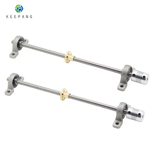 Комплект направляющих для 3D-принтера, 1 комплект, T8, свинцовые винты 100, 200, 250, 300, 400, 500 мм + вертикальный кронштейн + муфта 5*8 + гайка t8