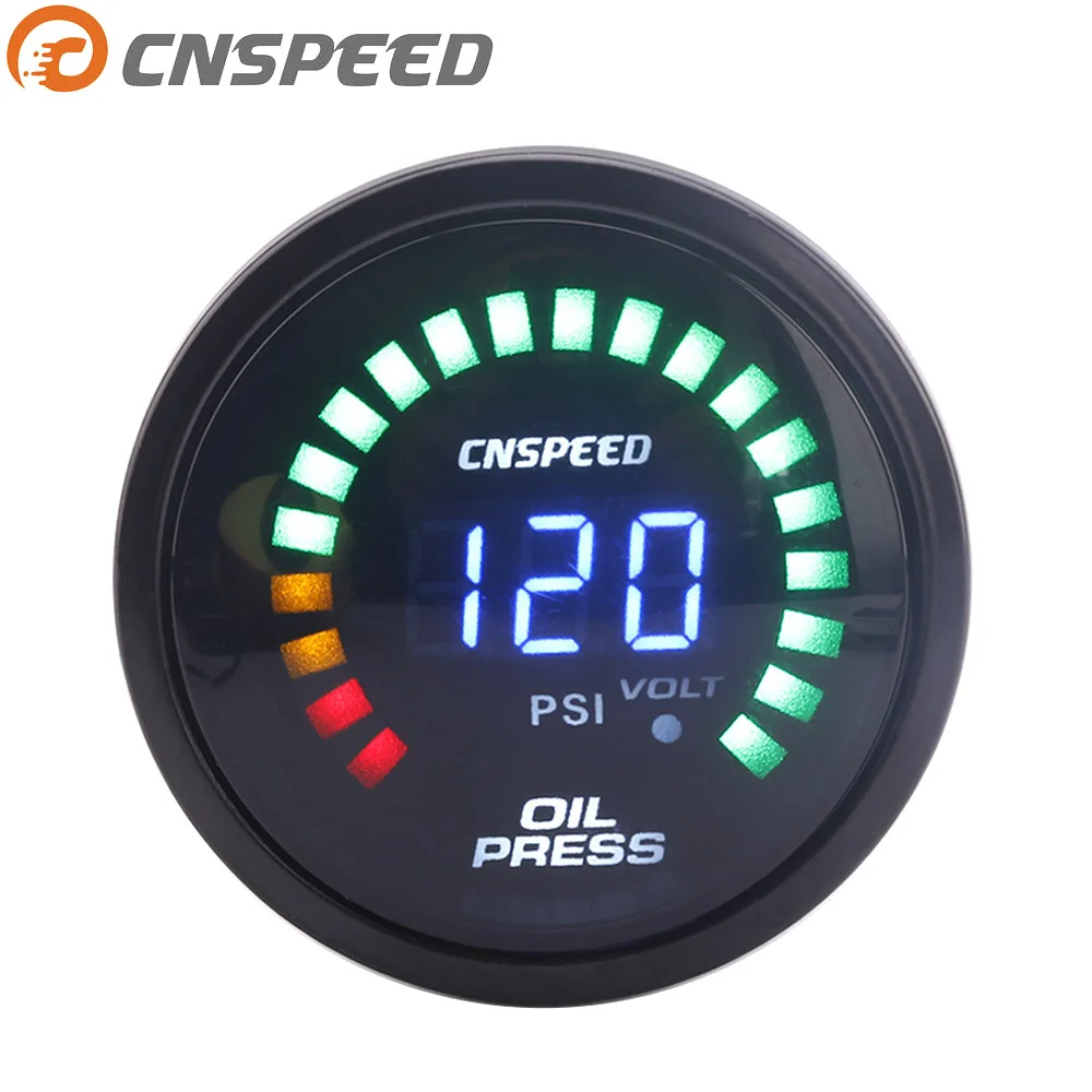 Бесплатная доставка CNSPEED 12 В 2 &quot52 мм Цифровой Автомобильный датчик давления