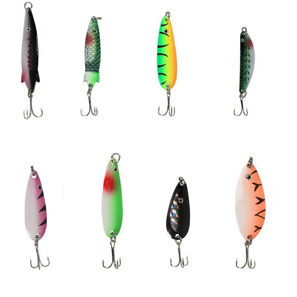 30 шт./лот металлическая блесна из высокоуглеродистой стали приманка ложка для