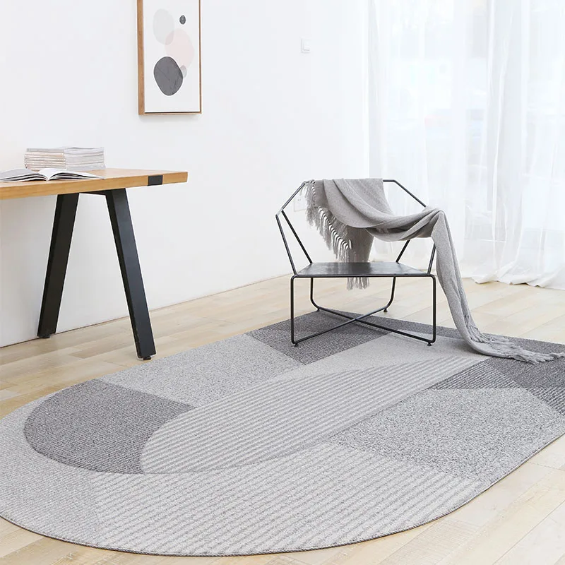 구매 독특한 다리 모양의 포스트 모던 지역 러그, 북유럽 대형 침대 옆 카펫, 회색 장식 사무실 카펫, 그라운드 매트
