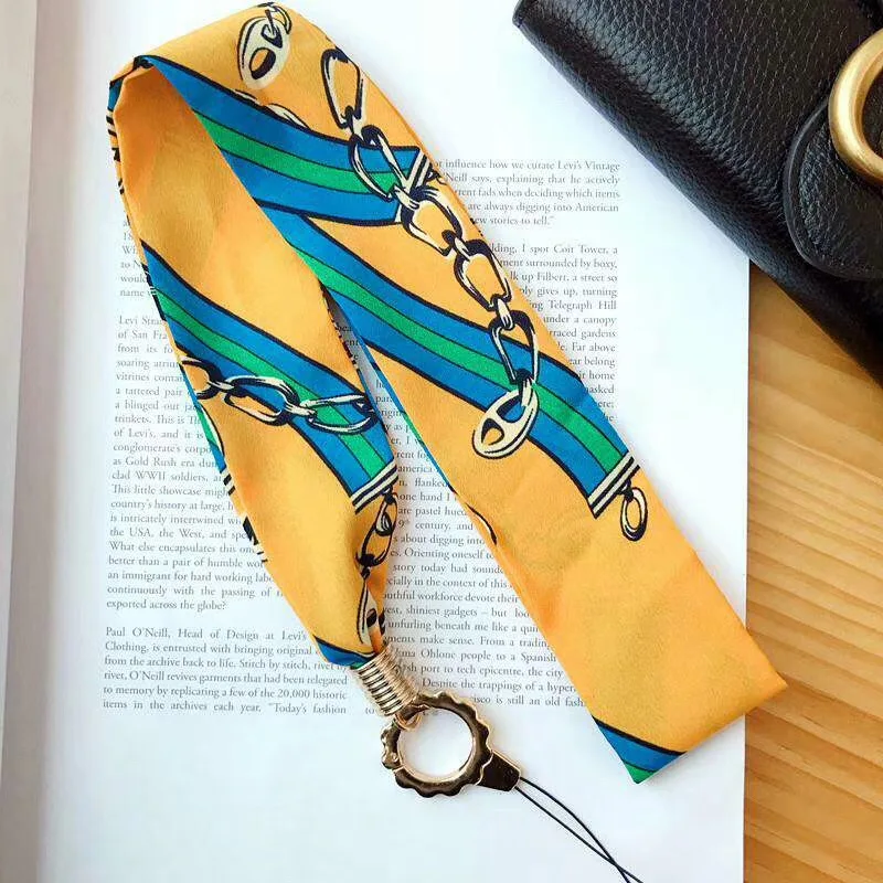 Flower Scarf Lanyard Neck Strap for keys ID Card Mobile Phone Straps Huawei USB Badge Holder DIY Hang Rope Lariat | Мобильные