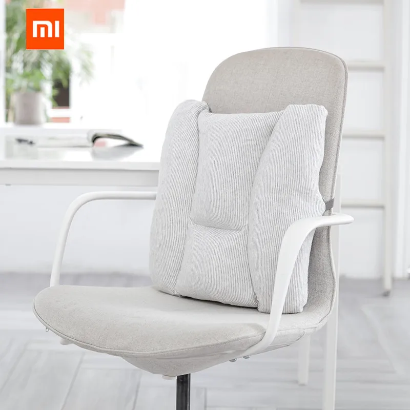 Оригинальная поясничная Подушка Xiaomi Mijia 8 H, мягкая подушка с эффектом памяти, защита поясницы для кемпинга, офиса, автомобиля