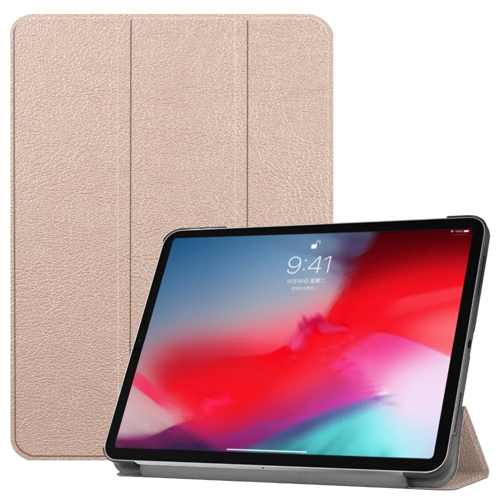 Умный чехол для iPad Pro 11 чехол Trifold магнитный штатив чехол магнитное крепление прорезиненное покрытие для iPad Pro 11