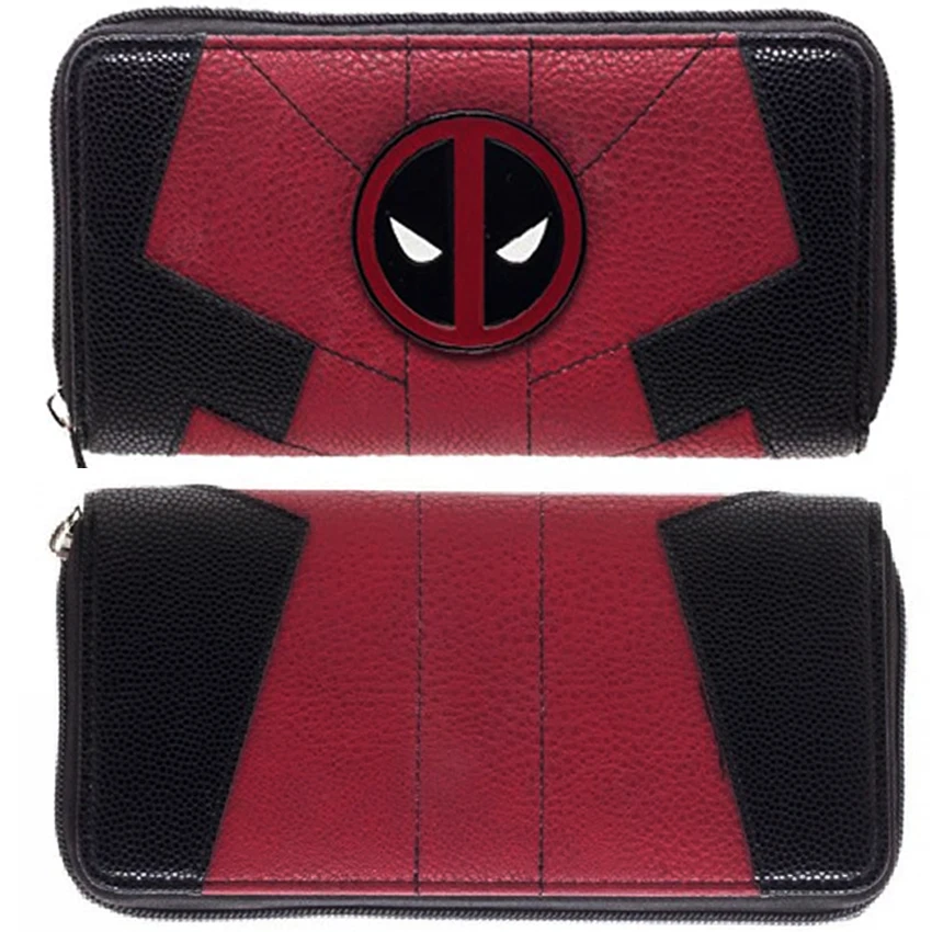 Женские кошельки большой емкости Marvel Comics Deadpool Juniors костюм на молнии вокруг