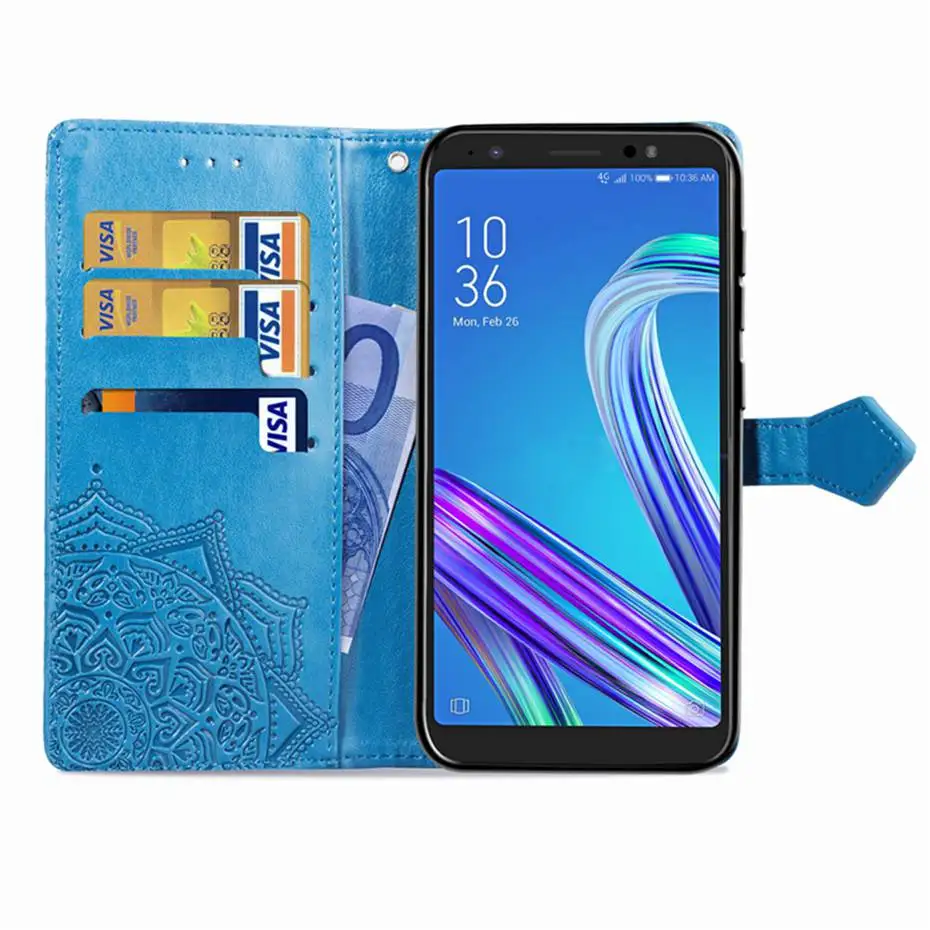 Чехол-книжка для Asus ZenFone Live L1 ZA550KL 5 дюйма из искусственной кожи | Мобильные