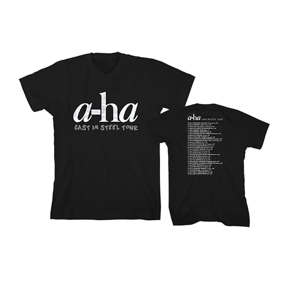 

A-ha - Cast In Steel Tour Logo - Official Mens T Shirt Fashion Men And Woman T-Shirt Free Shipping Hot 2018 Fashion