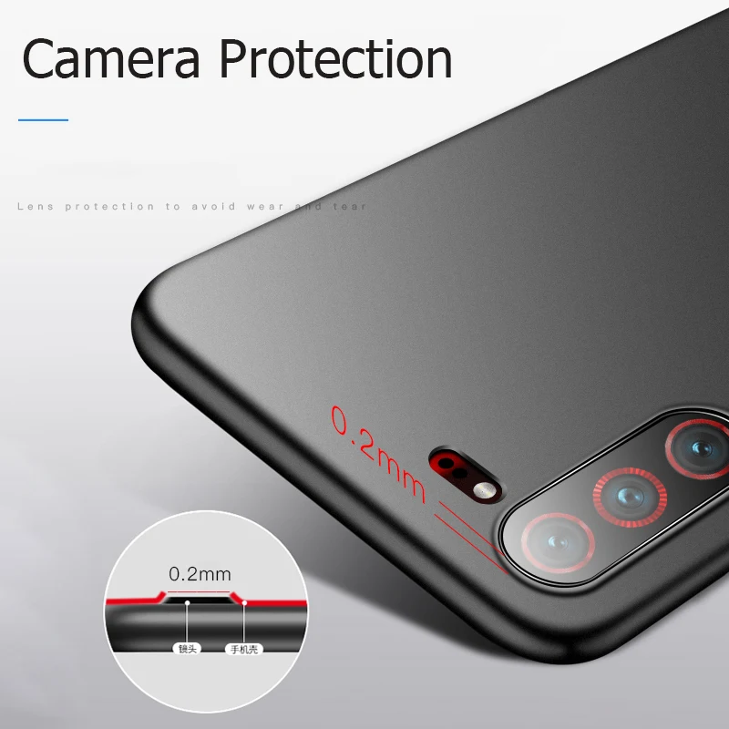 Чехол для Lenovo Z6 Pro Мягкая матовая задняя крышка телефона тонкий противоударный