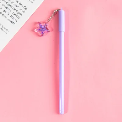 Gel Pen 1 шт гелевая ручка с подвеской 0,5 мм Kawaii канцелярские принадлежности Новинка милая гелевая студенческие ручки черные ручки канцелярские милые ручки Kawaii школьные принадлежности - Цвет: Gel Pen