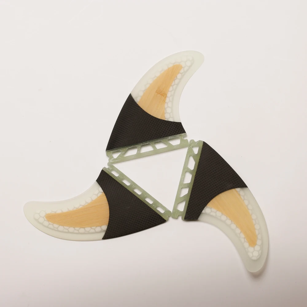 Бесплатная доставка future basic углеродное волокно соты бамбука surfboard плавники quillas