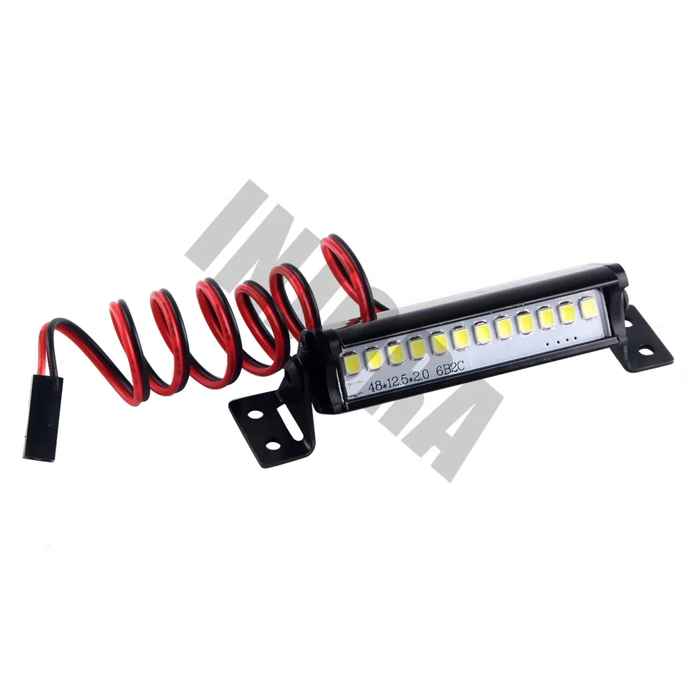INJORA 55 мм супер яркие 12LED фары для 1/10 RC Гусеничный автомобиль осевой SCX10 90046 D90 Запчасти для обновления