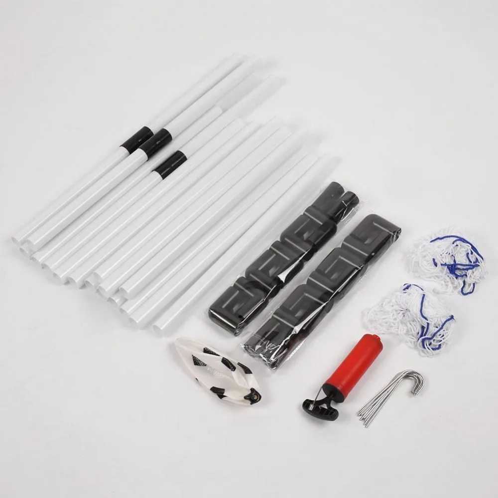 Relefree DIY детские спортивные футбольные цели поезд сад игра 2 футбольные ворота белый W/мяч