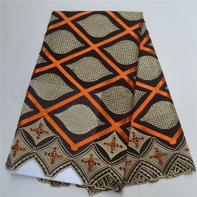 

high quality African cotton Lace Fabrics Beautiful For Women Cotton Lace Fabric Swiss Voile With Stones Best Selling Wedding