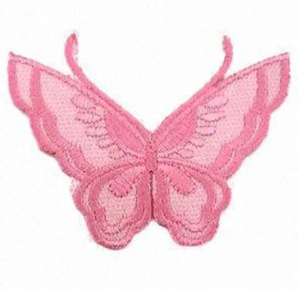 Нашивка с вышивкой в виде бабочки изготовитель Тканевых Этикеток для одежды на