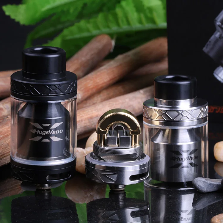 Новинка Hugsvape Ring Lord Mesh RTA Vape Tank 26 мм круглый воздушный поток одна катушка 2 мл/5 мл