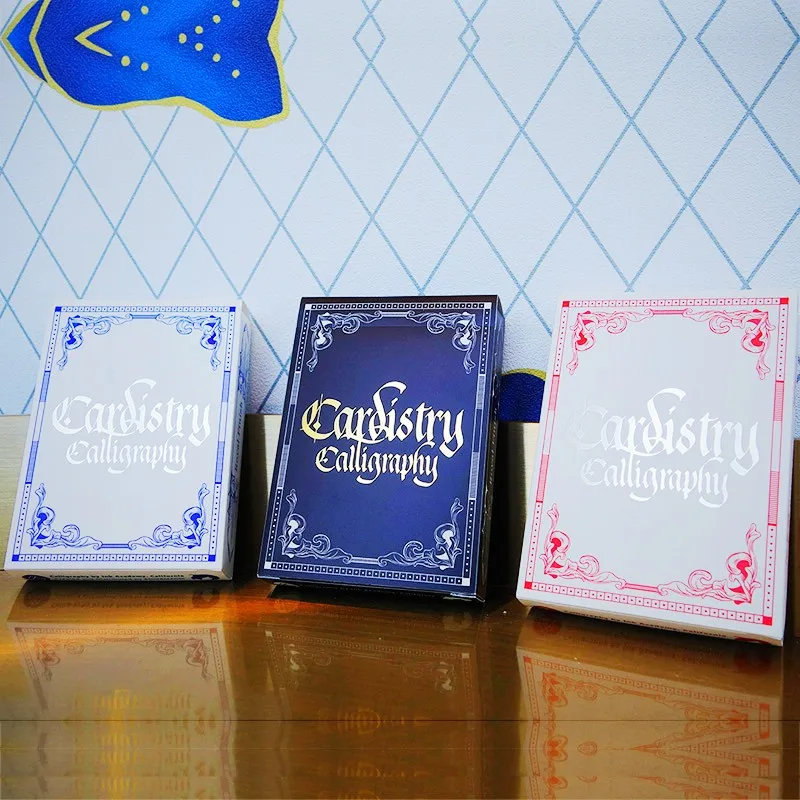 Cardistry каллиграфия искусство цветочная резка коллекция игральные карты для