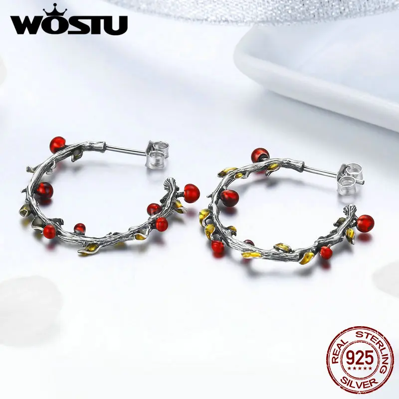 WOSTU 2020 Новое поступление новые серьги гвоздики из стерлингового серебра 925 пробы