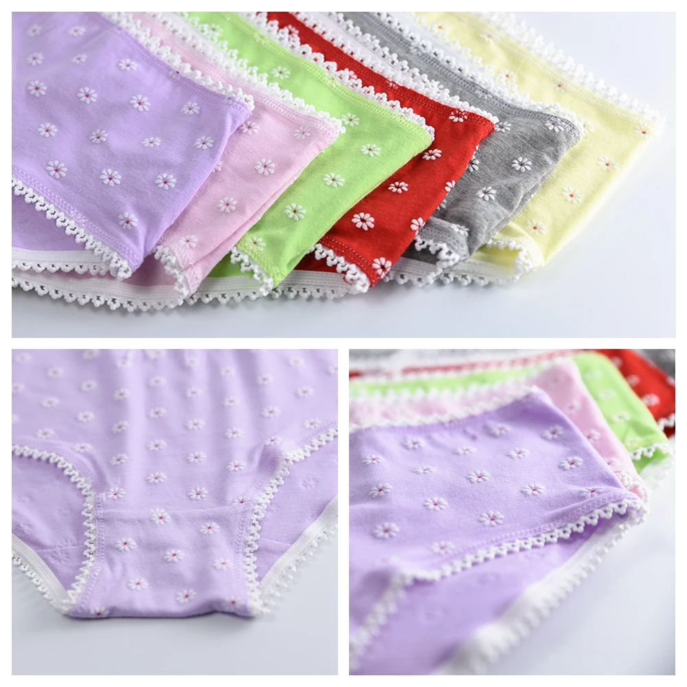 Шорты набор из 4 шт. хлопок нижнее белье для девочки до подростка детские мягкие
