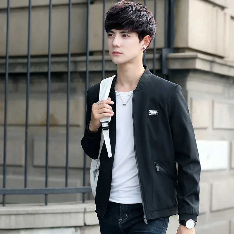 Новое поступление весенние мужские куртки IFRICH однотонные модные пальто мужская