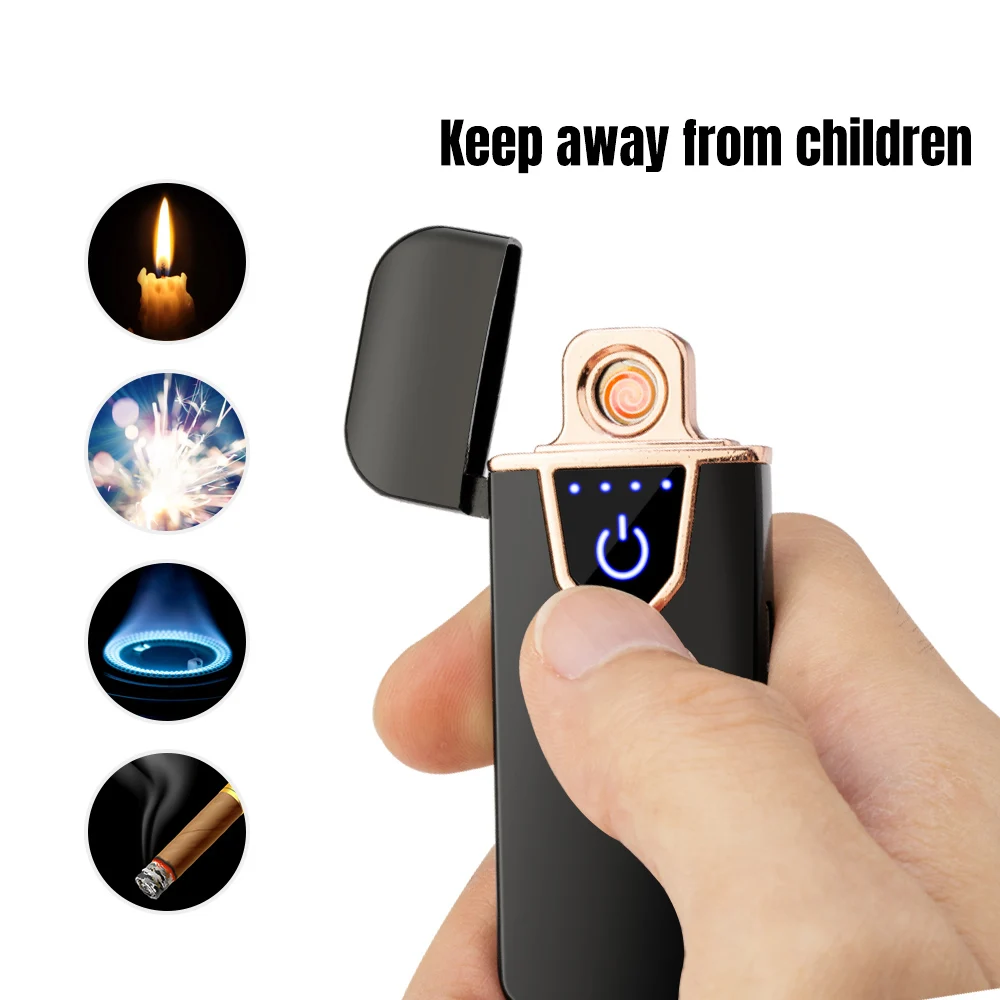 Зарядная Зажигалка сенсорная Индукционная ветрозащитная электронная