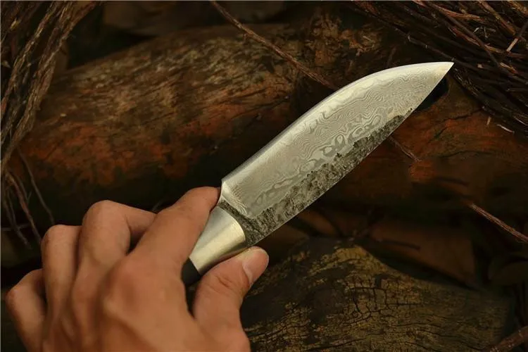 Бесплатная доставка охотничий нож из дамасской стали скандинавский ручной ковки