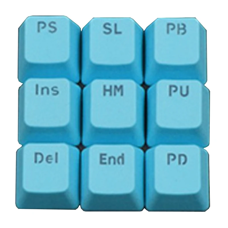 [HFSECURITY] 9 шт. PBT Keycaps для механической клавиатуры цветная клавиатура с функцией