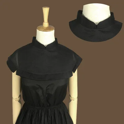 Накладной Воротник Женский черно-белый с бисером аксессуар для одежды корейский