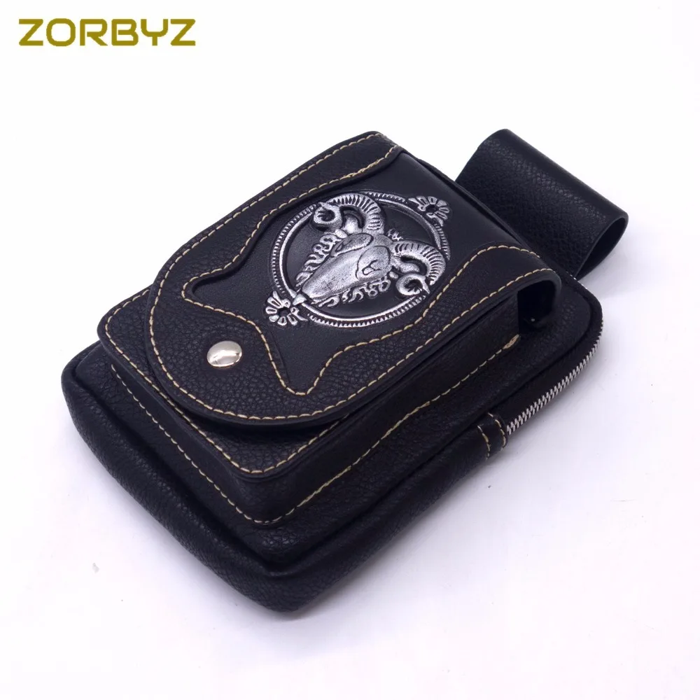 ZORBYZ мотоциклетная сумка с ремнем из искусственной кожи поясная кобура сумочка
