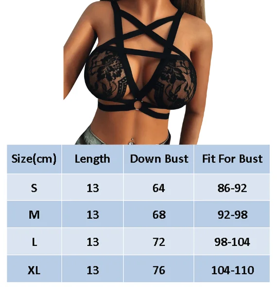 Lady Lace Floral Sheer Bralette Unpadded Bra Crop Tops Strappy Solid Color Hollow-Out S-L Size Sexy Bra Women Clothing