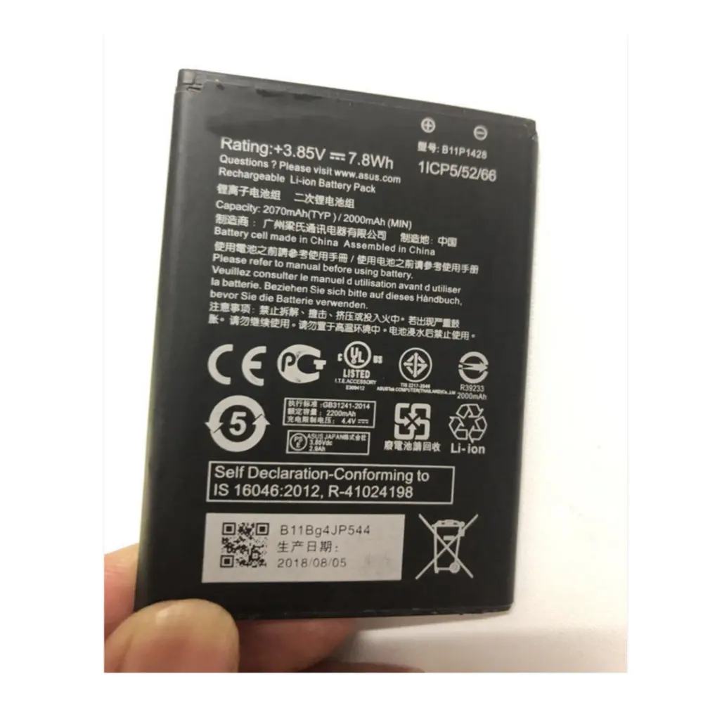 Сменный аккумулятор высокого качества оригинального размера 2000 мАч B11P1428 для