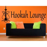 Sisha Store Logo Vinyl Wall Decal Sticker For Bedroom Hookah Lounge Hookah House Window Decoraiton Removable Art Mural L945