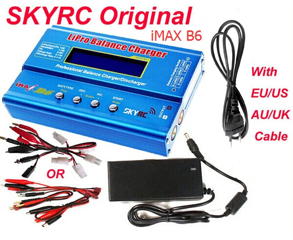 В наличии распродажа оригинальный SKYRC IMAX B6 цифровой RC Lipo NiMh зарядное устройство с