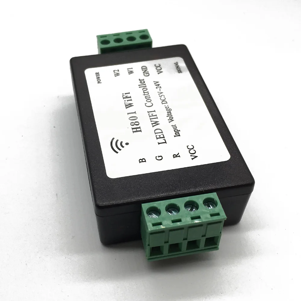 1 шт. H801 WiFi RGBW LED WIFI контроллер DC5 24V вход 4CH * 4A выход|Контролеры RGB| |