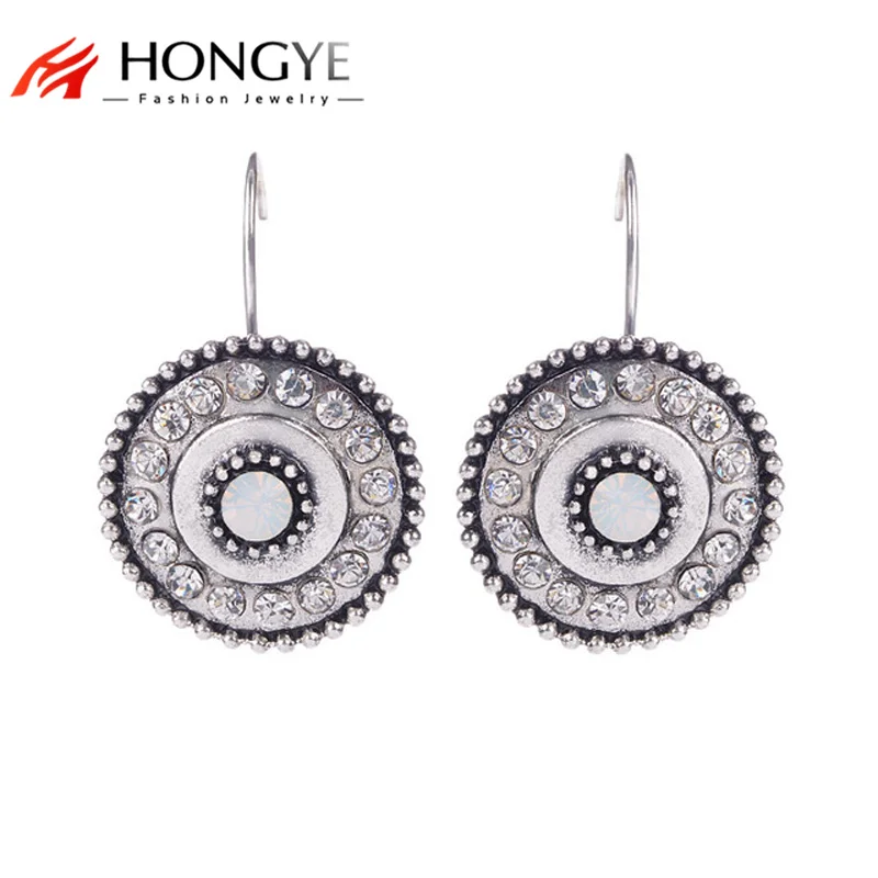 Этнические Винтажные серьги Bijoux простые Кристальные циркониевые бусины