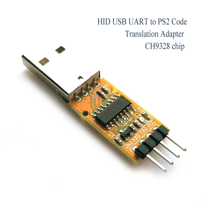Новое поступление ch9328 usb uart серия в ukb hid ps2 сканирующий код адаптер для перевод