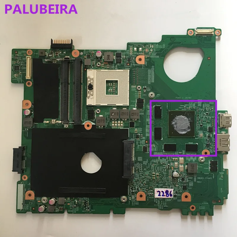 PALUBEIRA J2WW8 0J2WW8 CN-0J2WW8 ноутбук материнская плата для Dell N5110 DDR3 8 Объём памяти видеокарты рабочих