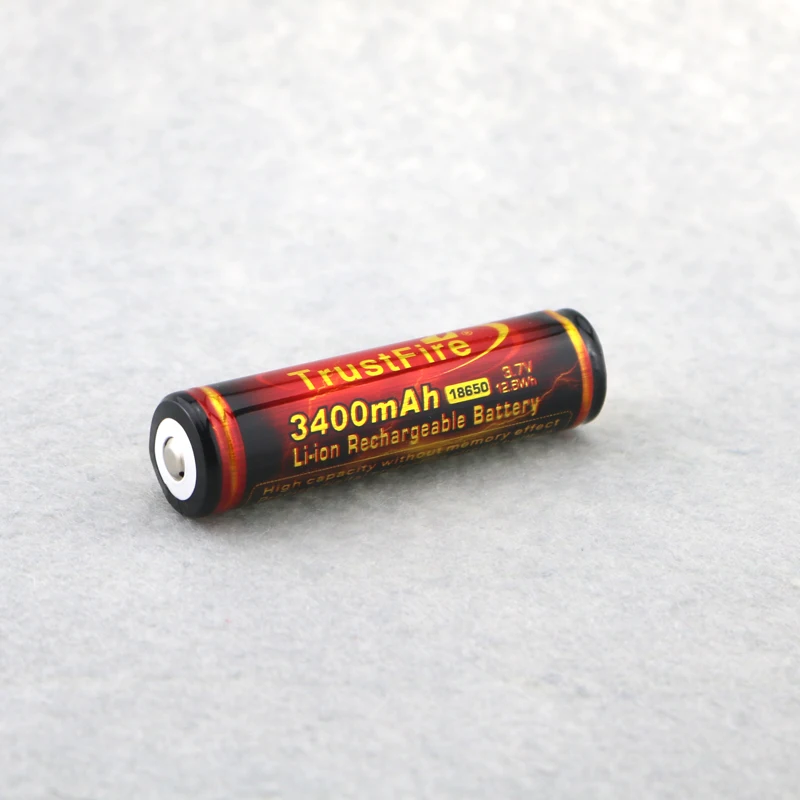 Оригинал TrustFire 3 7 V 3400mAh литий-ионная аккумуляторная батарея 18650 с защитной панелью