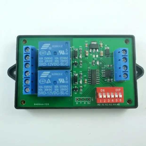 Двухсторонний выходной релейный контроллер MODBUS RTU по инструкции RS485 с