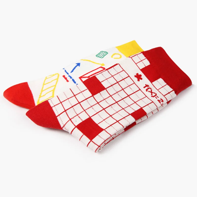 2017 Цвет Геометрия Шаблоны Для мужчин/женщин хлопка экипажа Носки для девочек