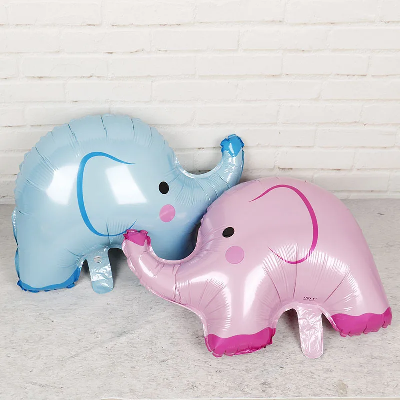 Синий розовый слон воздушные шары 10 шт. милые животные гелий Globos Baby Shower мальчик